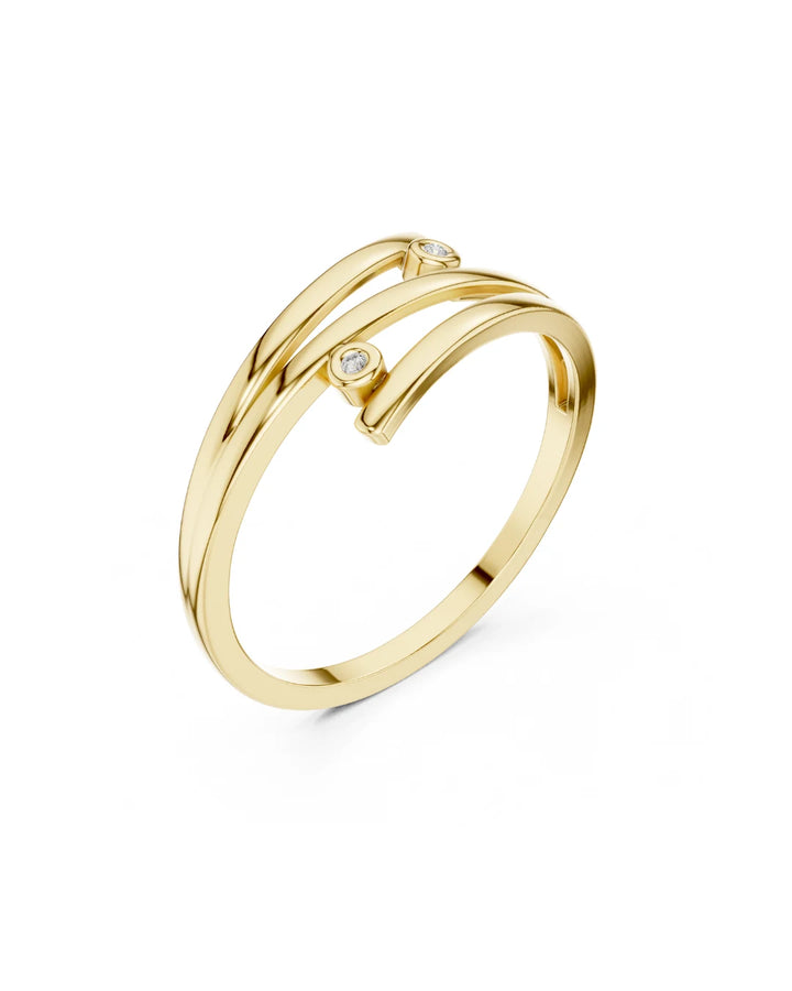18K Yellow Gold Vermeil Noor Wrap Band Ring