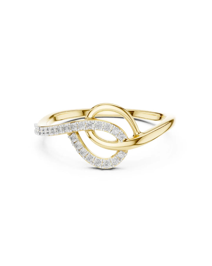 Amara Moissanite Knot Infinity Ring