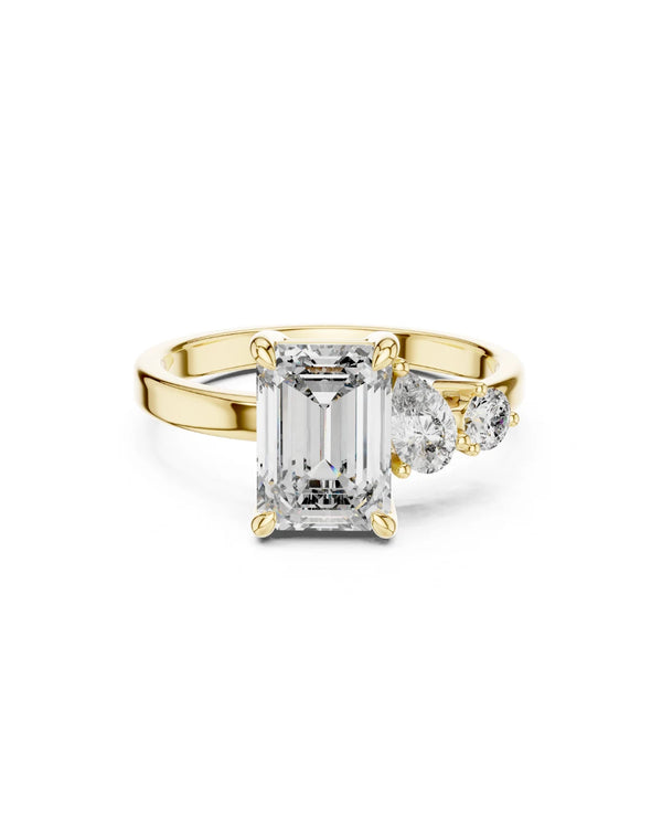 Aria Trio Moissanite Statement Cocktail Ring