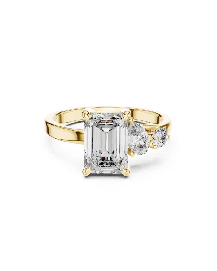 Aria Trio Moissanite Statement Cocktail Ring