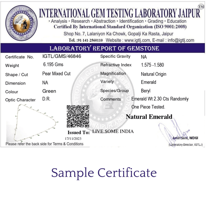 Lab Tested Certificate - Carat For You