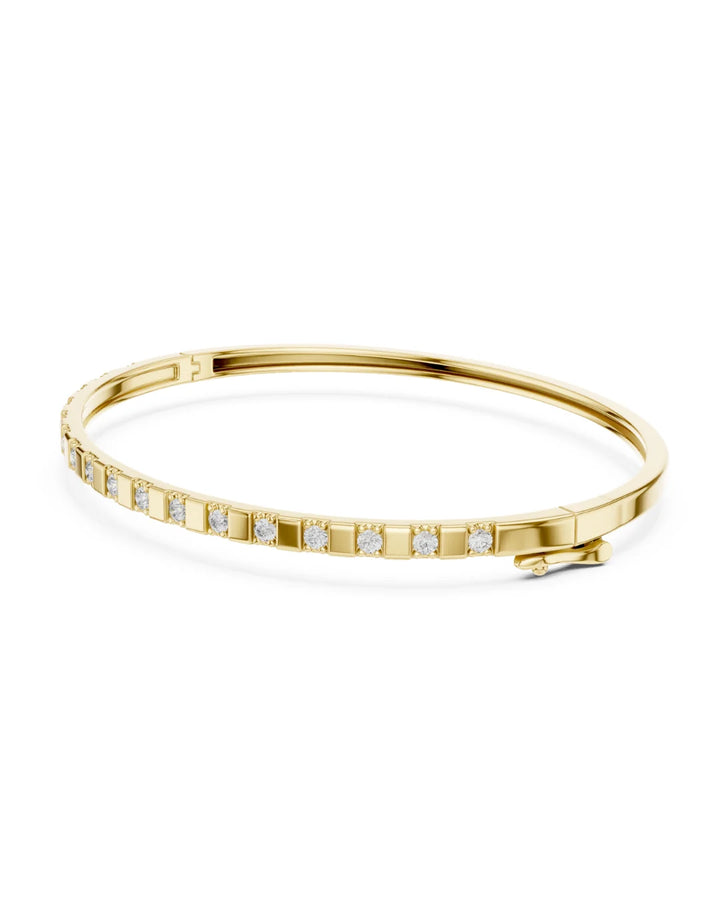 Classic Eternity Moissanite Bangle Bracelet
