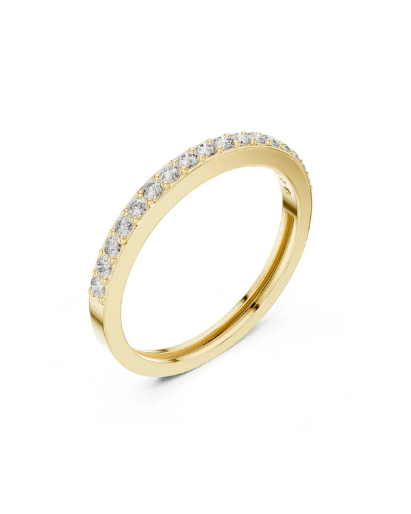Classic Half Eternity Moissanite Band Ring