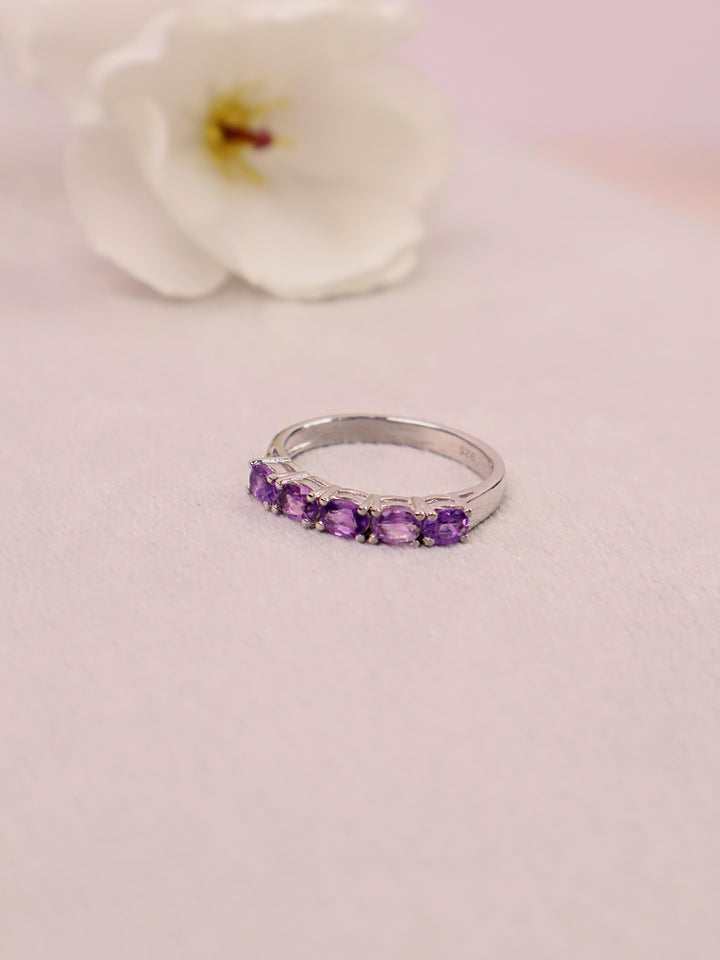 Dainty Amethyst Statement Ring by carat For You