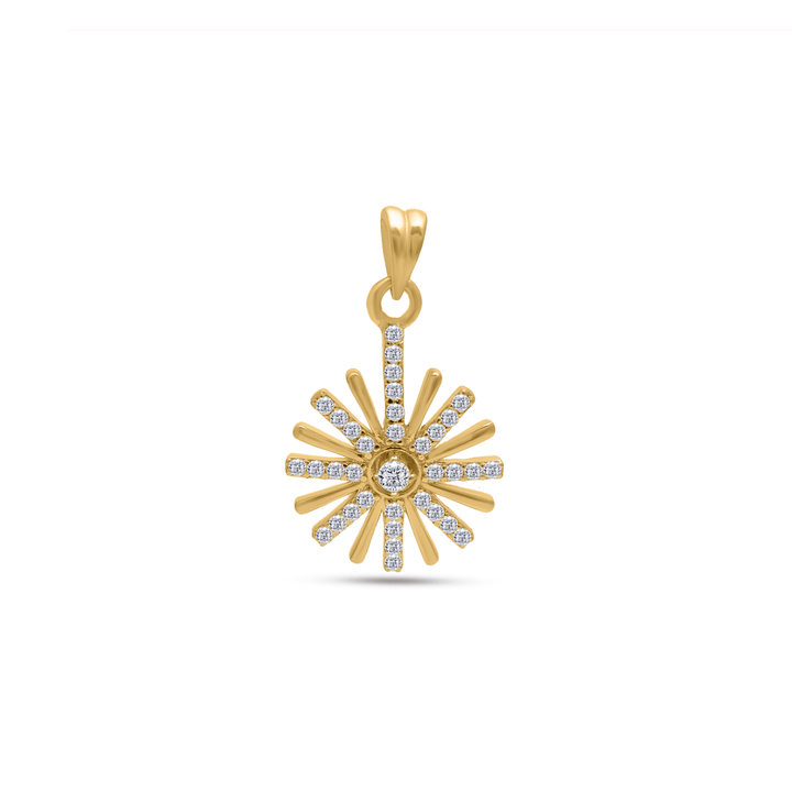 Designer Sun-Inspired Moissanite Pendant - Carat For You