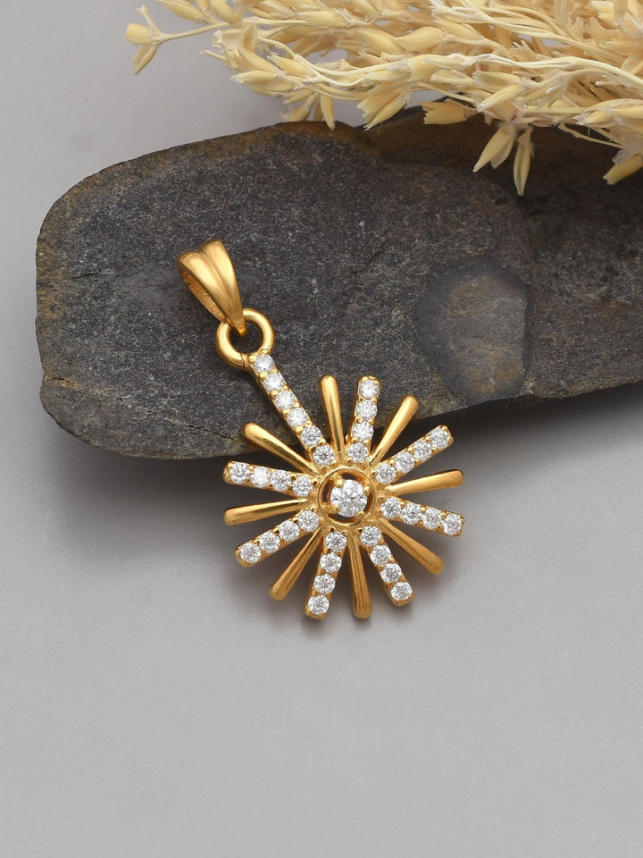 Designer Sun-Inspired Moissanite Pendant - Carat For You