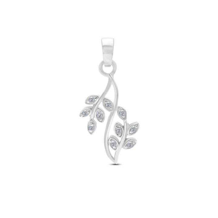 Ella Floral Moissanite Pendant by Carat For You on a white background