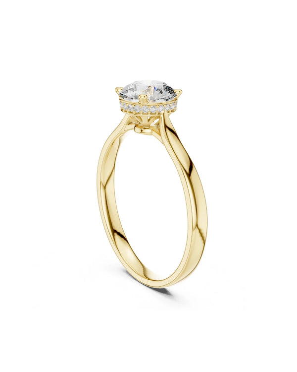 Eloa Crown Moissanite Solitaire Ring