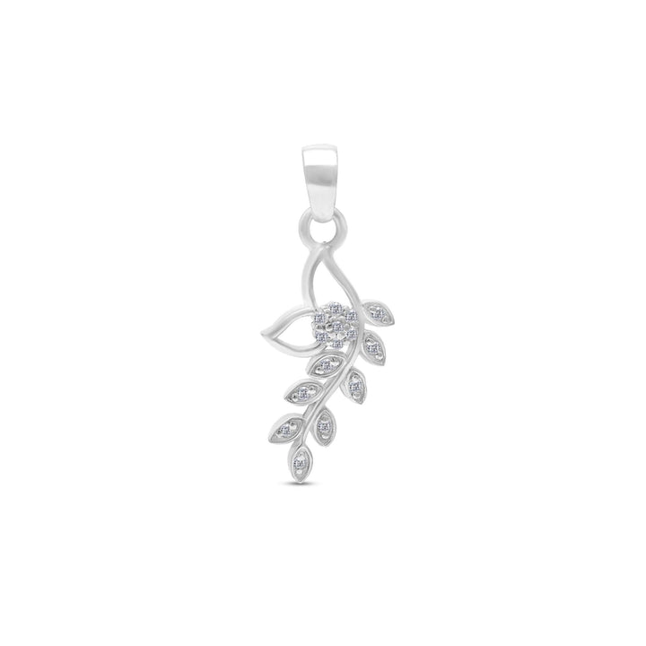 Emma Floral Moissanite Pendant by Carat For You on a white background