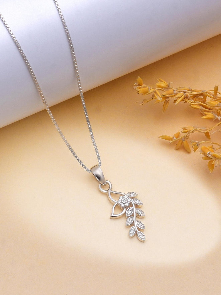 Emma Floral Moissanite Pendant by Carat For You on a creative background