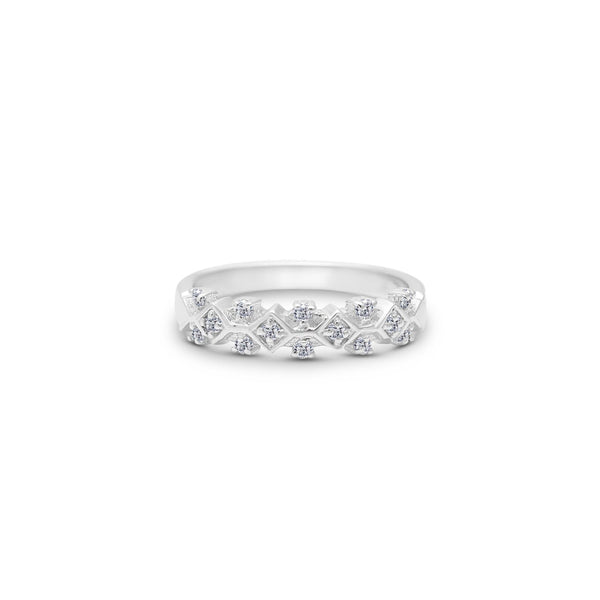 Eternal Harmony Moissanite Statement Ring by Carat For You on White Background