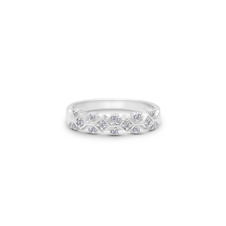 Eternal Harmony Moissanite Statement Ring by Carat For You on White Background