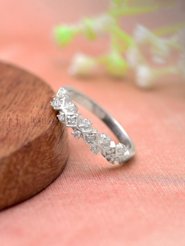 Eternal Harmony Moissanite Statement Ring by Carat For You on Creative Background