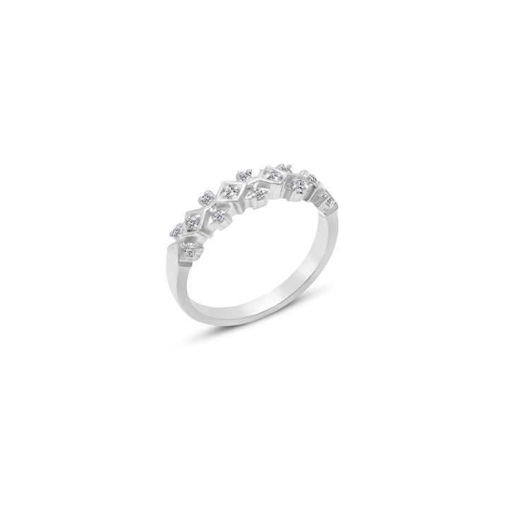 Eternal Harmony Moissanite Statement Ring by Carat For You on White Background