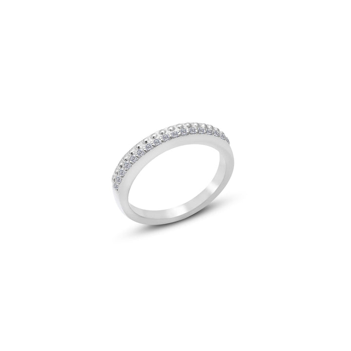 Eternal Spark Moissanite Band Ring by Carat For you on a white background