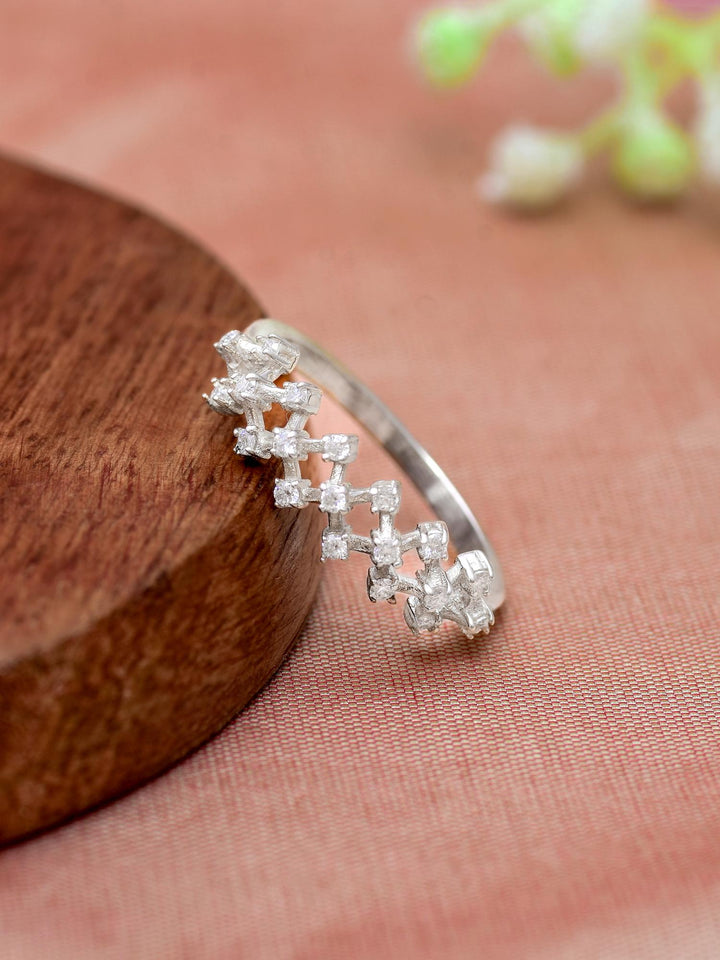 Ethereal Cluster Moissanite Ring by Carat For You on creative background