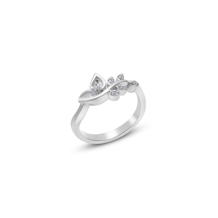 Floral Vine Moissanite Statement Ring by Carat For You on White Background