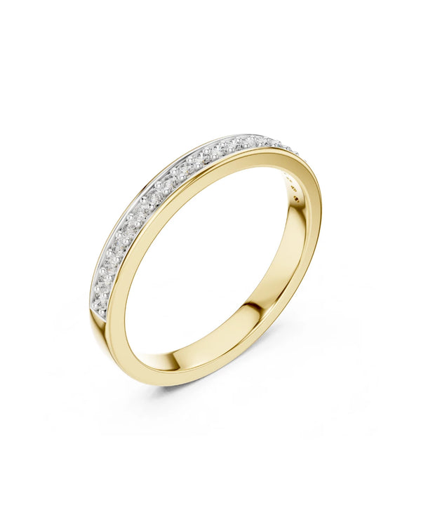 Kaia Moissanite Half Eternity Band Ring