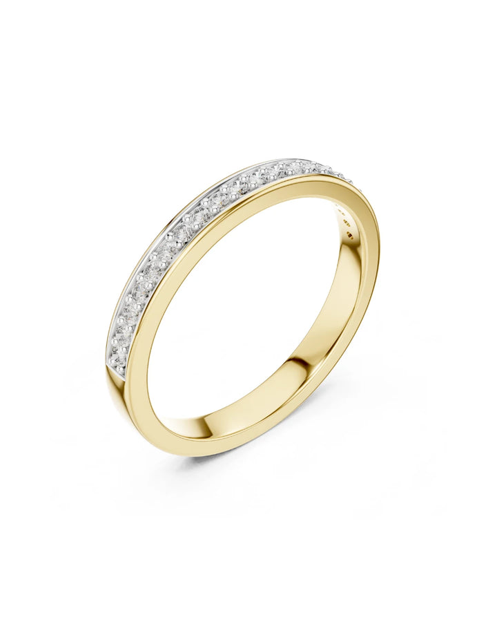 Kaia Moissanite Half Eternity Band Ring