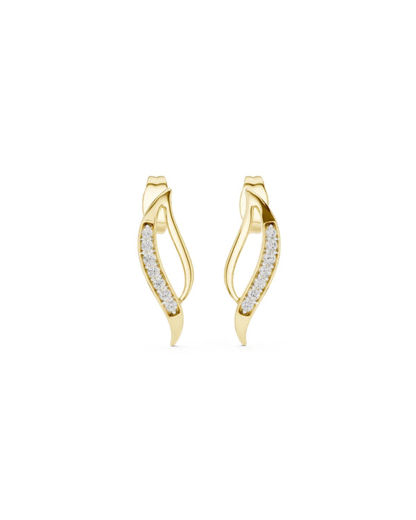 Liora Wave Moissanite Earrings