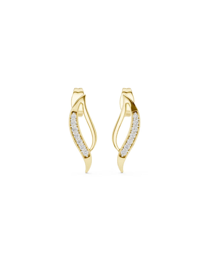Liora Wave Moissanite Earrings