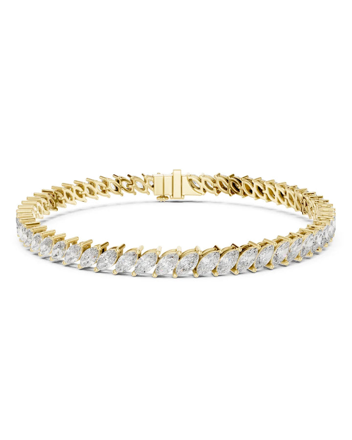 Luna Marquise Cut Moissanite Tennis Bracelet
