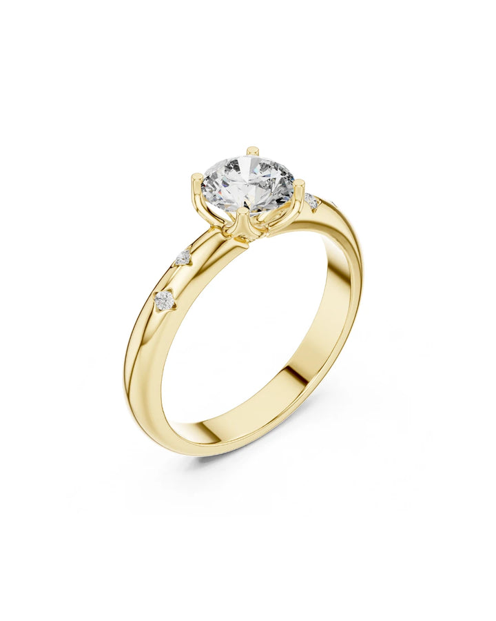 Mia Moissanite Statement Solitaire Engagement Ring