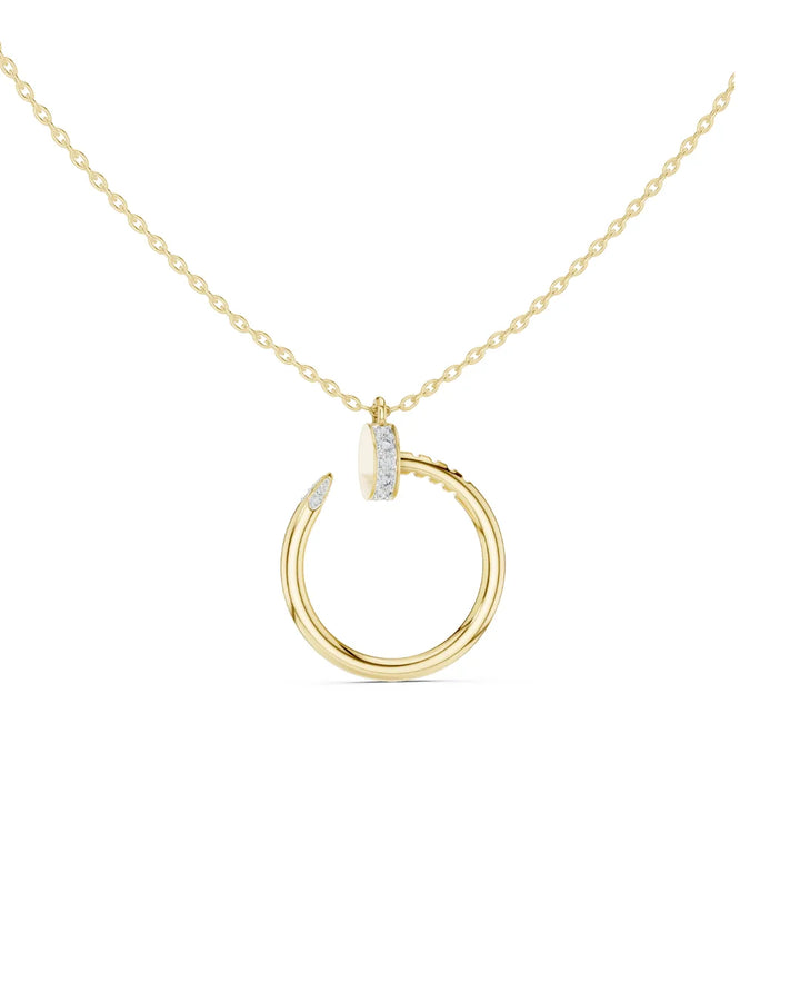 Nehal Endless Loop Moissanite Pendant