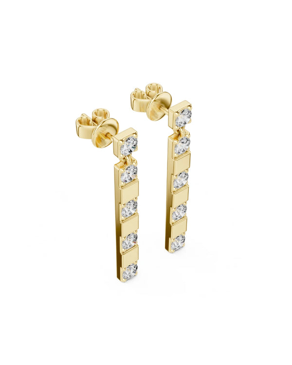 Nora Moissanite Bar Dangle & Drop Earrings