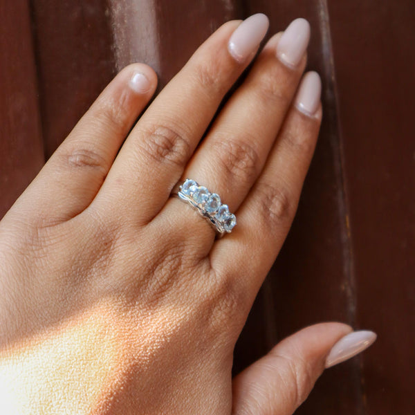 Blue Topaz Glamour Ring