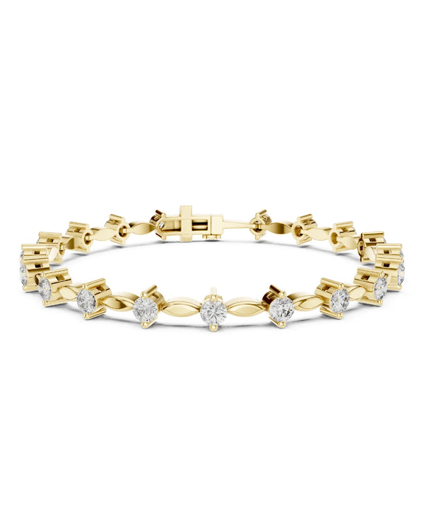 Purv PetalLink Moissanite Bracelet