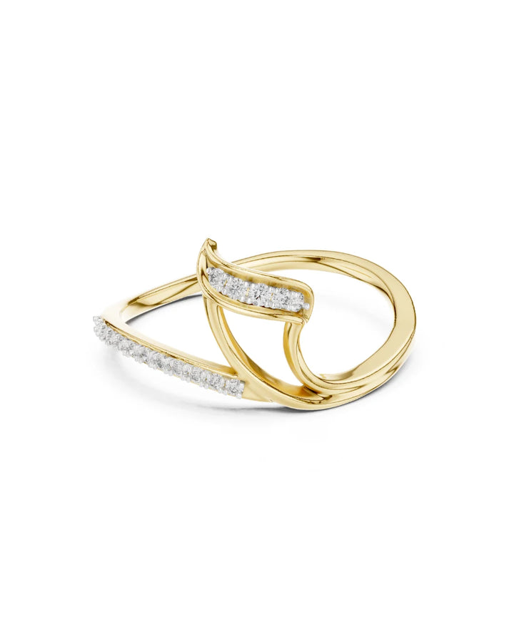 Vierra Wrap Unique Moissanite Ring