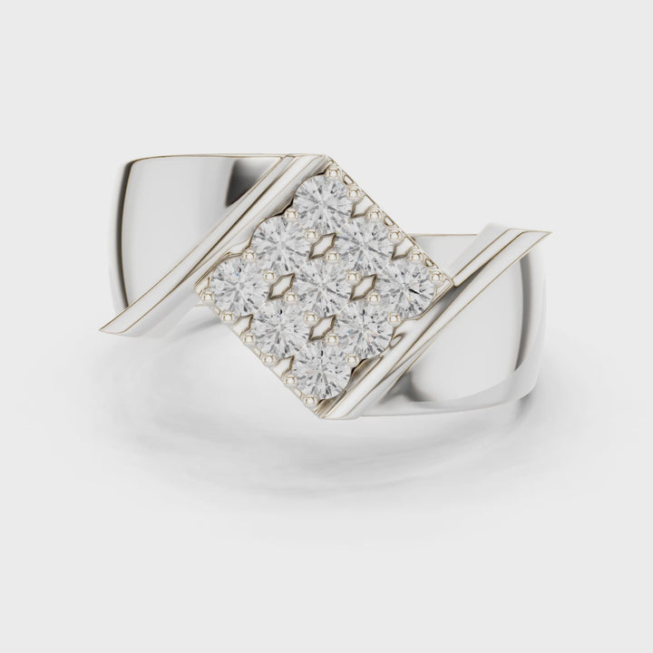 Valor Moissanite Bypass Ring Video